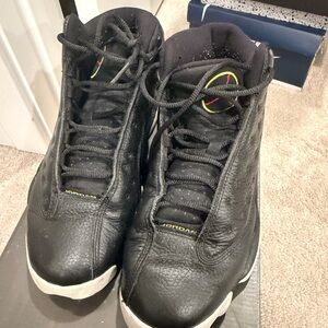 Jordan Black and White Athletic Shoes